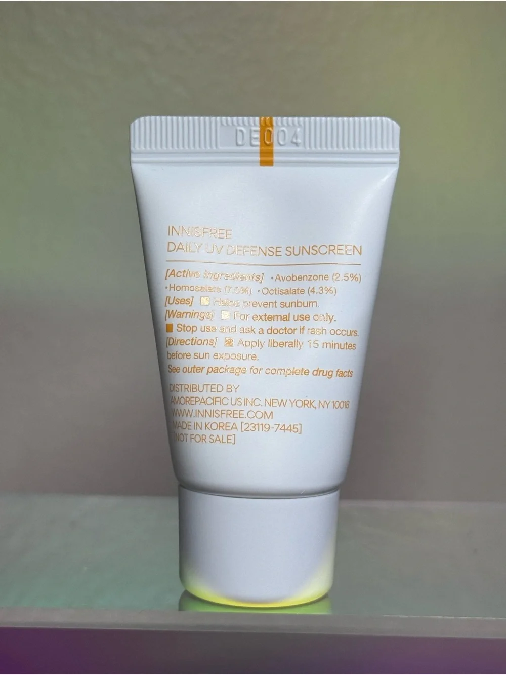 Innisfree Daily UV Defense Sunscreen 10 mL (0.33 Fl. Oz.)